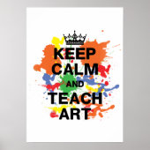 Poster d'art Conserver le calme et l'apprentissage (Devant)