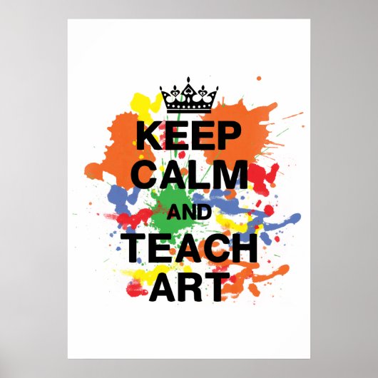 Poster d'art Conserver le calme et l'apprentissage (Devant)