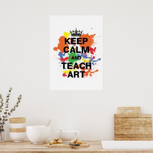 Poster d'art Conserver le calme et l'apprentissage (Cuisine)