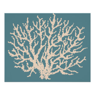 Poster d'art corail Wall