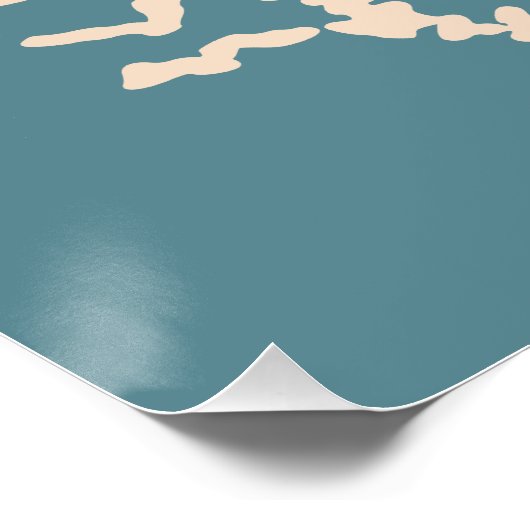 Poster d'art corail Wall (Coin)