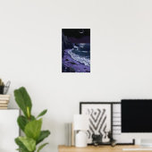 Poster d'art côtier de plage de sable violet (Bureau à domicile)