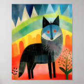 Poster d'art couleur Wolf Nursery (Devant)