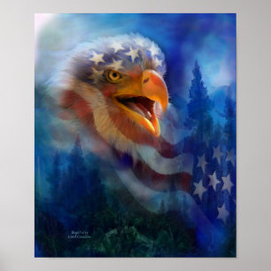 Poster d'art cri d'Eagle/Imprimer