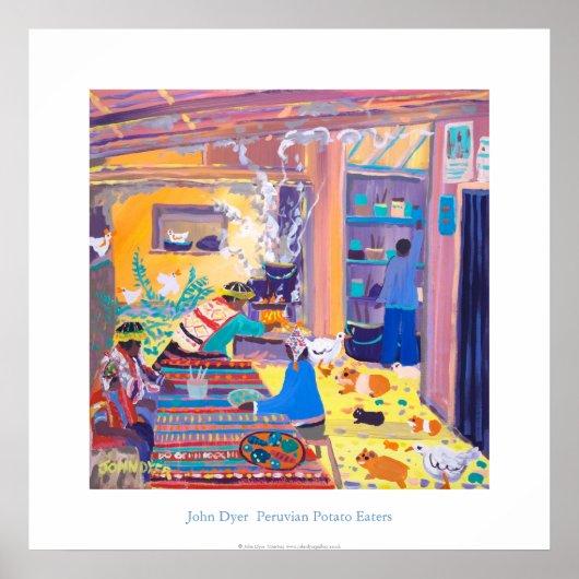Poster d'art : Cuisine péruvienne. Pomme de terre (Devant)