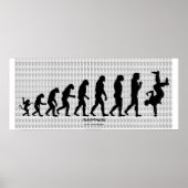 Poster d'art Darwinian Evolution of Rap "RAPPER" (Devant)