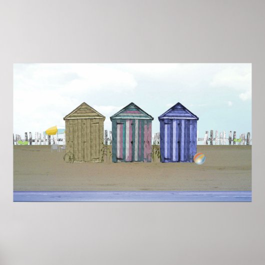 Poster d'art de Beach Hubs et Seaside (Devant)