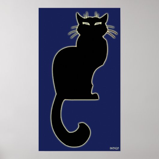 Poster d'art de chat Affiche d'Amoureux de les cha (Devant)
