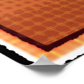 Poster d'art de chat effrayé d'Halloween (Coin)