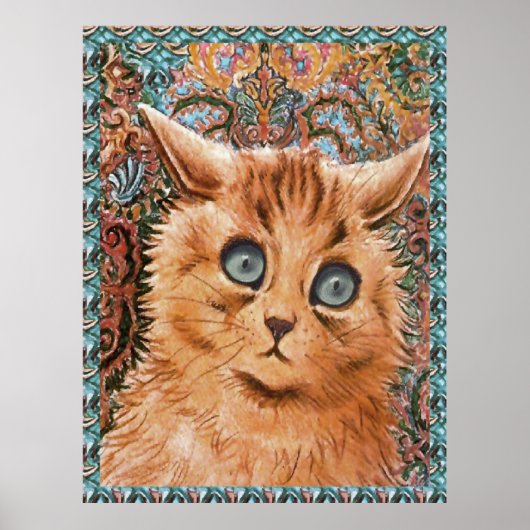Poster d'art de chat vintage Louis Wain (Devant)