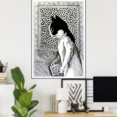 Poster d'art de chats vintage Louis Wain (Bureau à domicile)