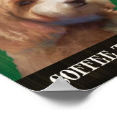 Poster d'art de chien de Cockapoo - Société de caf (Coin)