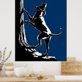 Poster d'art de chien Hound Chasse Amoureux de les (Cuisine)