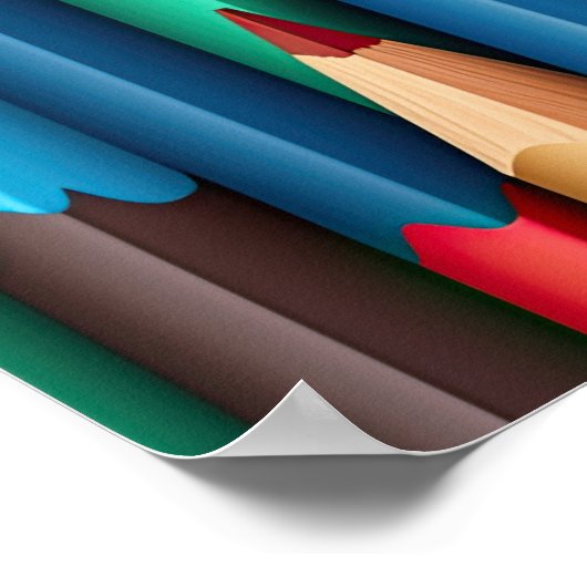 Poster d'art de crayons colorés (Coin)