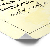 Poster d'art de cuisine amusant - La vie vous donn (Coin)