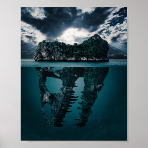 Poster d'art de Dark Imaginaire Island
