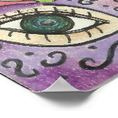 POSTER D'ART DE FILLE LUCKY (Coin)