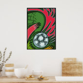 Poster d'art de football (Cuisine)