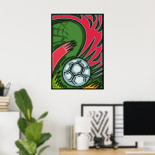 Poster d'art de football (Bureau à domicile)