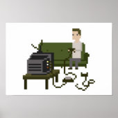 Poster d'art de Gamer Pixel (Devant)