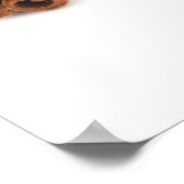 Poster d'art de gâteaux au chocolat Divinitement D (Coin)