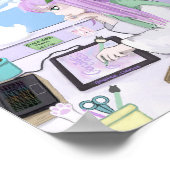 Poster d'art de Kawaii Imprimer - par Nephele (Coin)