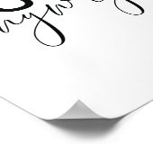 Poster d'art de la citation motivationnelle | Fait (Coin)