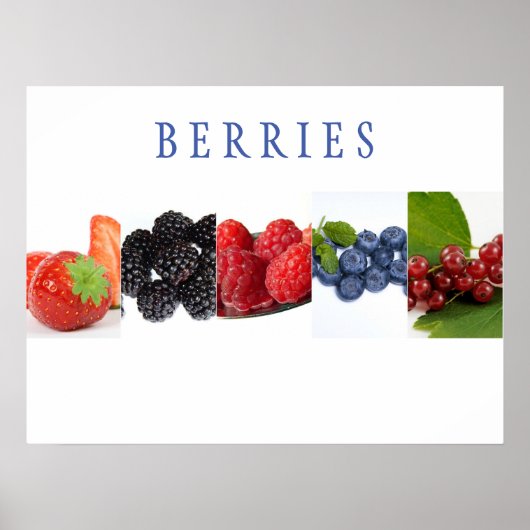 Poster d'art de la cuisine Berries (Devant)