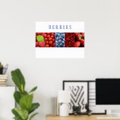 Poster d'art de la cuisine Berries (Bureau à domicile)