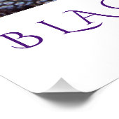 Poster d'art de la cuisine Blackberries pour décor (Coin)