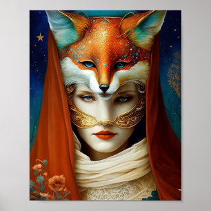 Poster d'art de la déesse Dragon Queen Imaginaire