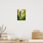 Poster d'art de la déesse Heart Chakra / Imprimer (Cuisine)