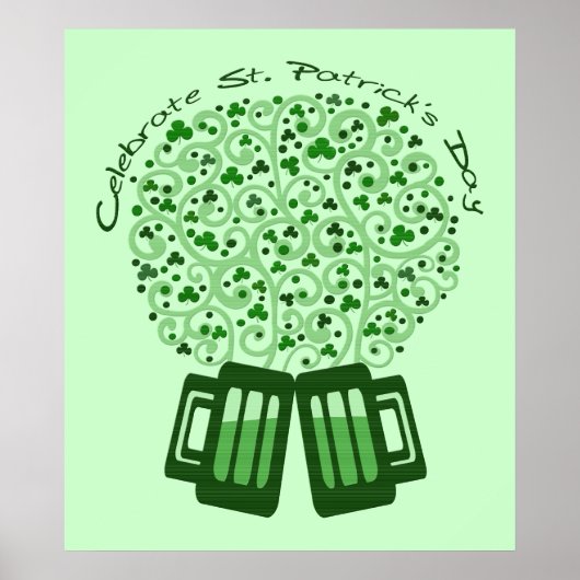 Poster d'art de la fête de la Saint-Patrick Imprim (Devant)