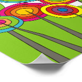 Poster d'art de la fleur de Whimsical #7 (Coin)