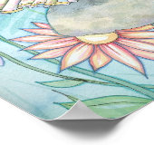 Poster d'art de la fleur mignonne par Molly Harris (Coin)