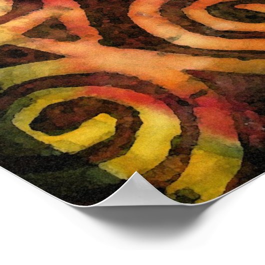 Poster d'art de la grotte néolithique (Coin)