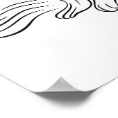 Poster d'art de la ligne Otter de la rivière Irish (Coin)