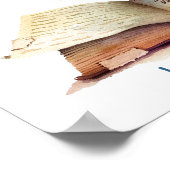 Poster d'art de la pépinière Lecture d'oiseaux ble (Coin)