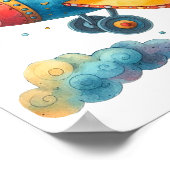 Poster d'art de la pépinière Propulseur de vol pou (Coin)