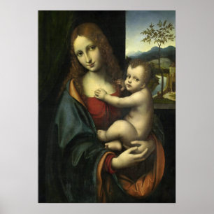 Poster d'art de la Renaissance Madonna et de l'Enf