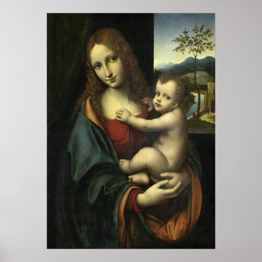 Poster d'art de la Renaissance Madonna et de l'Enf (Devant)