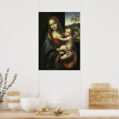 Poster d'art de la Renaissance Madonna et de l'Enf (Cuisine)