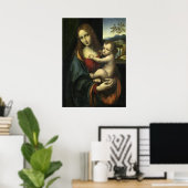 Poster d'art de la Renaissance Madonna et de l'Enf (Bureau à domicile)