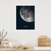 Poster d'art de la salle pour enfants Lune noire e (Cuisine)