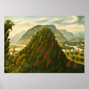 Poster d'art de la vallée du Connecticut Thomas Ch