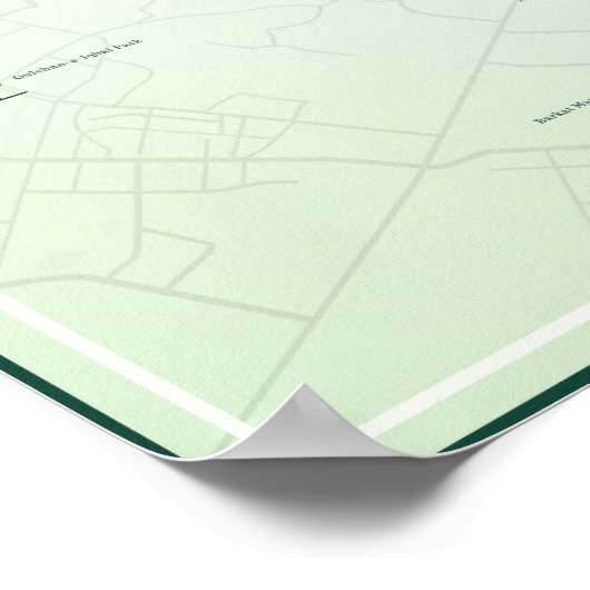 Poster d'art de Lahore City Pakistan (Vert, Matte) (Coin)