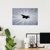 Poster d'art de l'Air Force F 15 Fighter Jet dans  (Bureau à domicile)