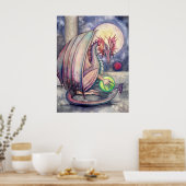 Poster d'art de l'Imaginaire de perche de Dragon (Cuisine)