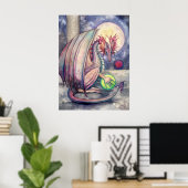 Poster d'art de l'Imaginaire de perche de Dragon (Bureau à domicile)
