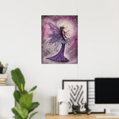 Poster d'art de l'Imaginaire fée Starlit Amethyst  (Bureau à domicile)